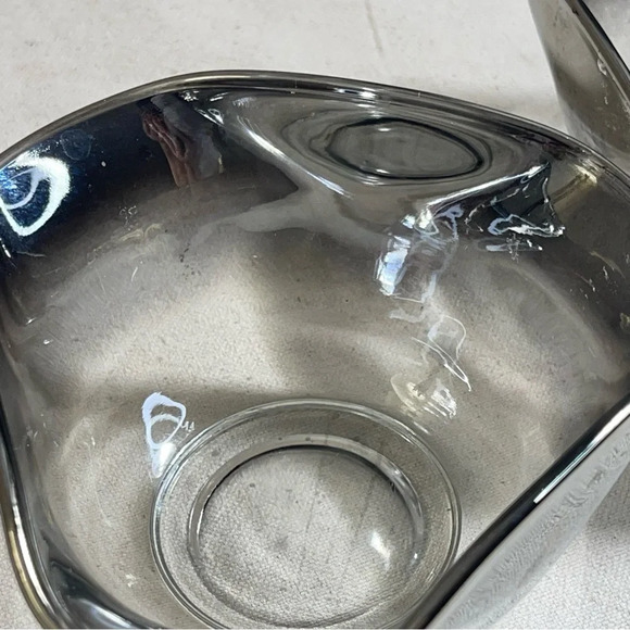 Silver Fade Nut Candy Bowls (2) Dorothy Thorpe Style MCM Vintage Mid Century - Picture 5 of 9